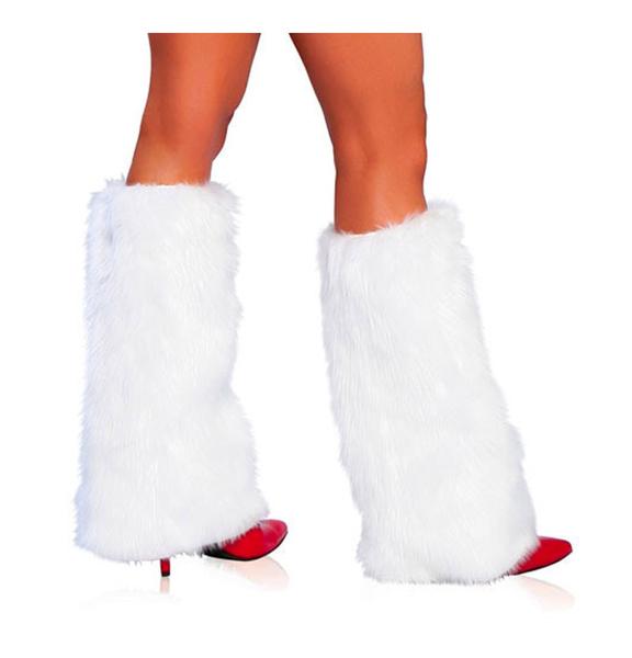 Picture of Roma Costume C121-WHT-O-S Womens Fur Leg Warmer&#44; White - One Size