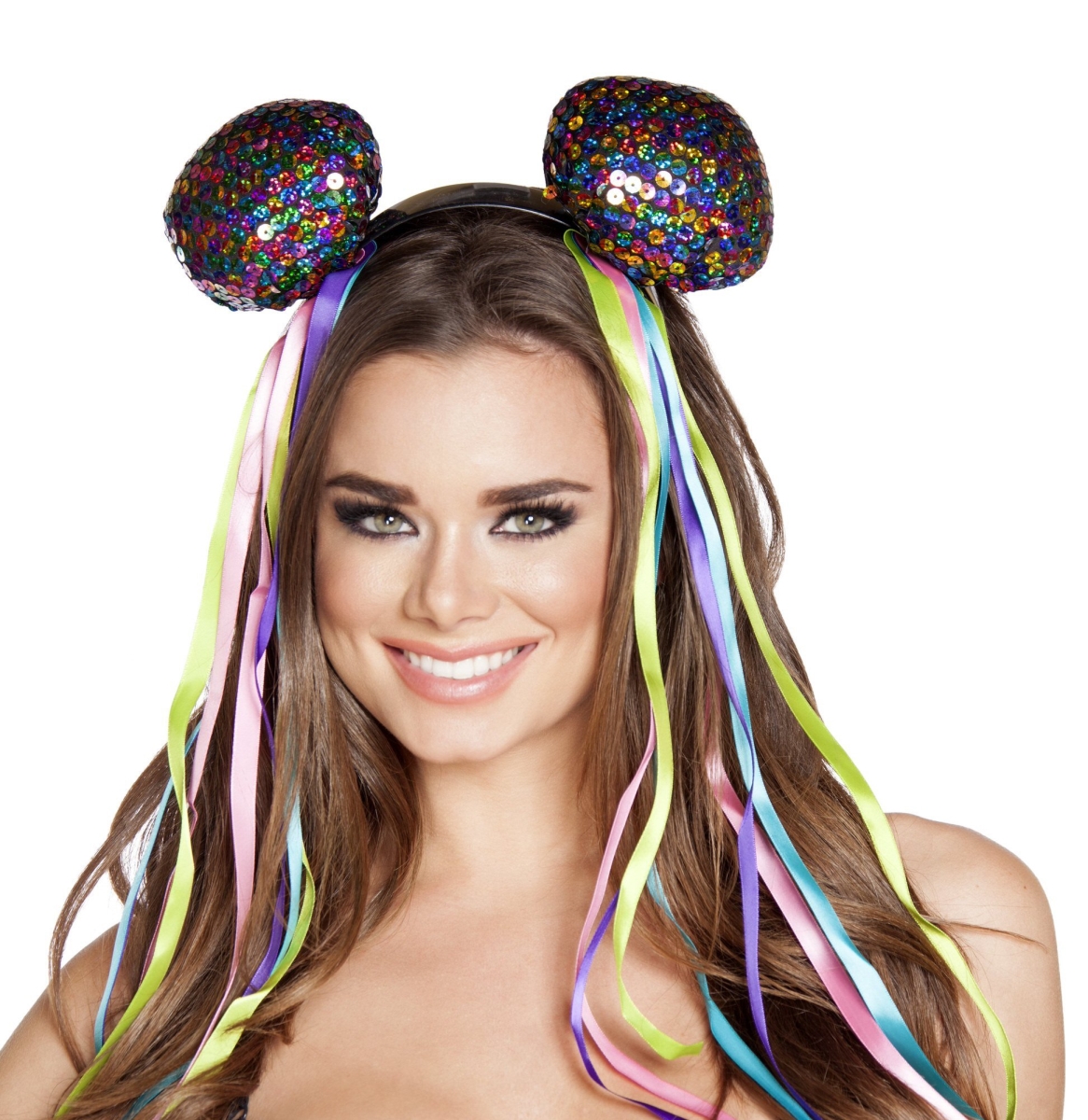 Picture of Roma Costume 4558-AS-O-S Multi Sequin Head Piece for Women - One Size