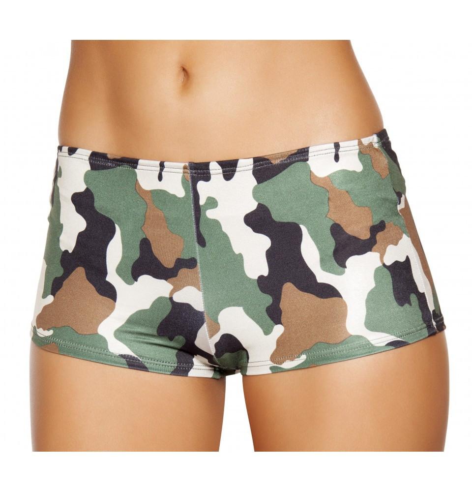 SH225-Camo-S-M Boy Shorts for Women - Camouflage, Small & Medium -  Roma Costume, SH225-Camo-S/M