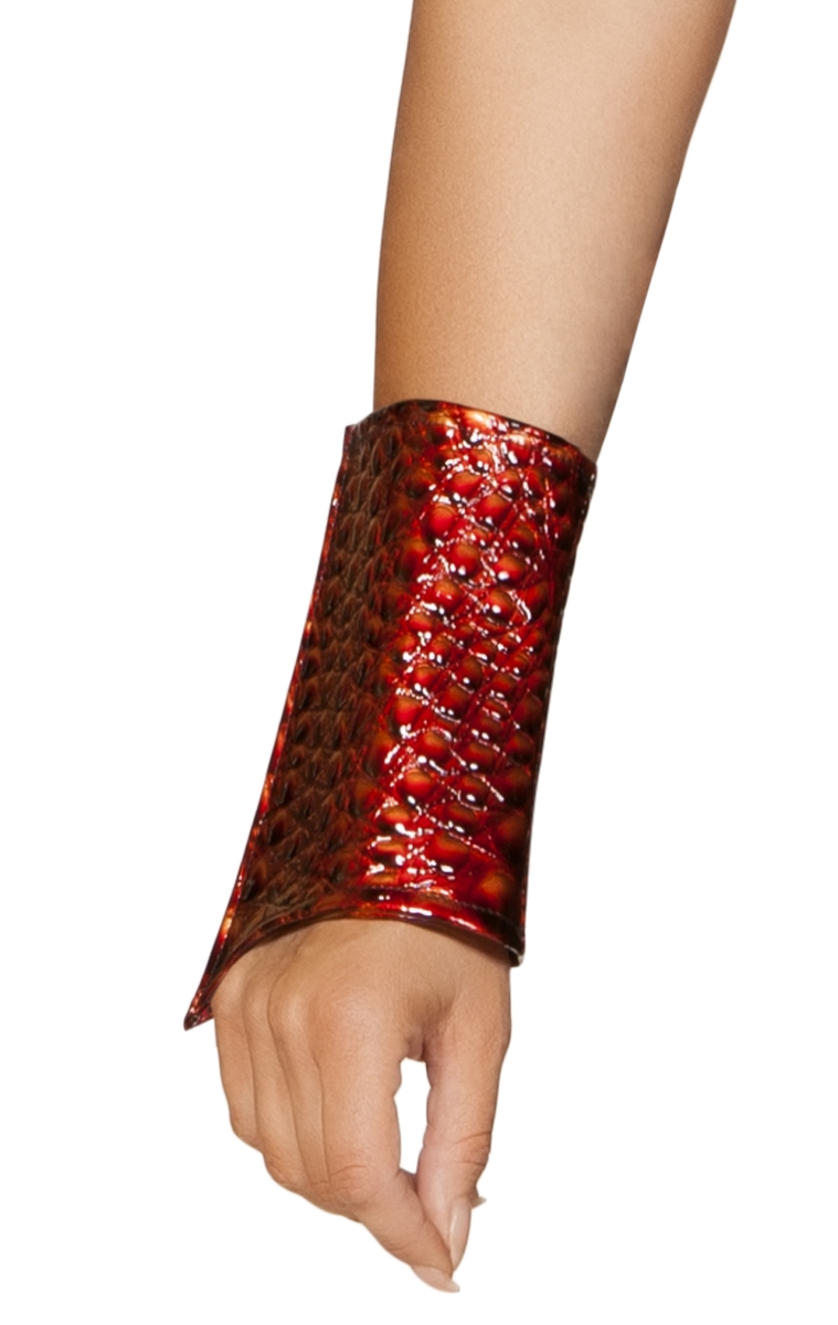 4838B-AS-O&S Pair Of Dragon Slayer Cuffs, Red - One Size -  Roma Costume, 4838B-AS-O/S