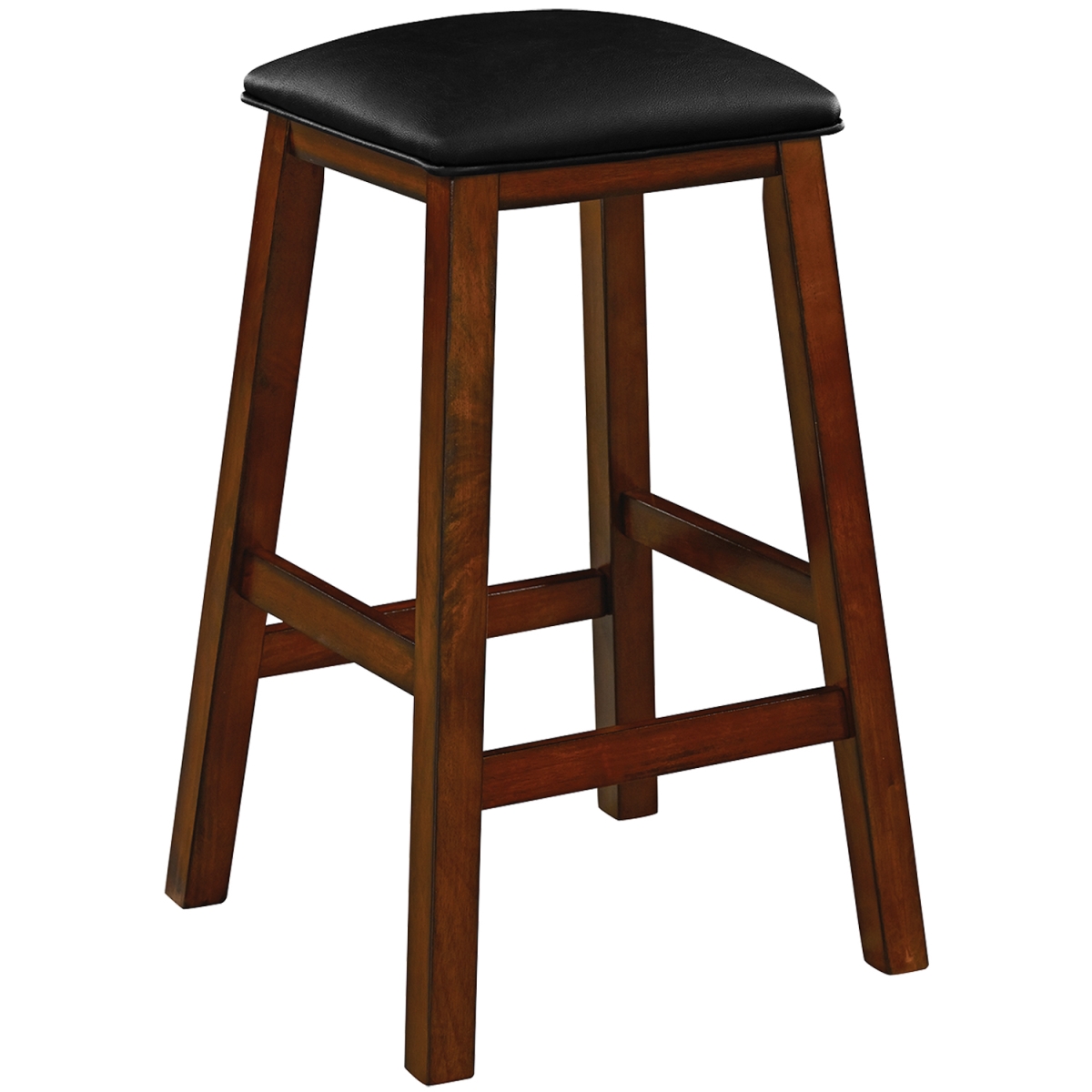 9 x 18 x 29 in. Square Backless Barstool, Chestnut