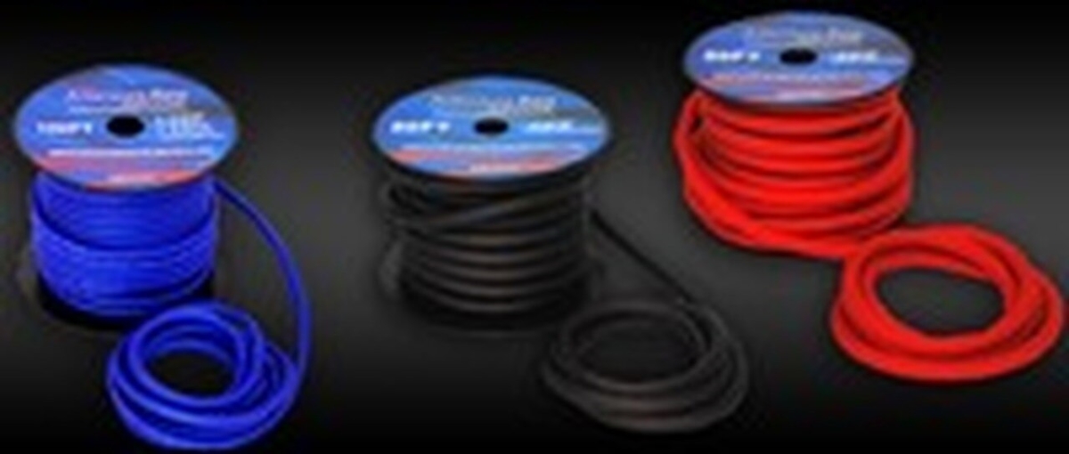 Picture of American Bass AB666R 100 ft. 8 Gauge Ultra Flexible High Quality Wire with High Strand Count Bulk Spool&#44; Red