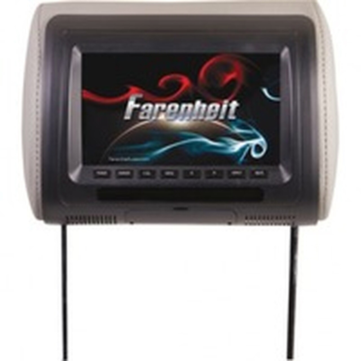 Picture of Farenheit HR71CC 7 in. Preloaded Headrest with Black&#44; Gray & Tan Skins