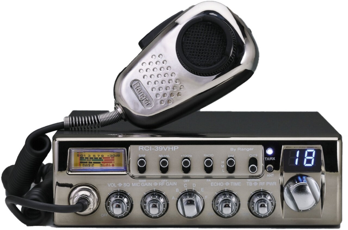 Picture of Ranger RCI39VHP 60 PlusW High Power & Size of a Cobra 29 10 Meter Radio