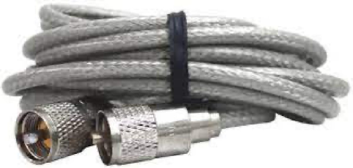 18 ft. Mini 8 Plug Coax Assembly, Grey