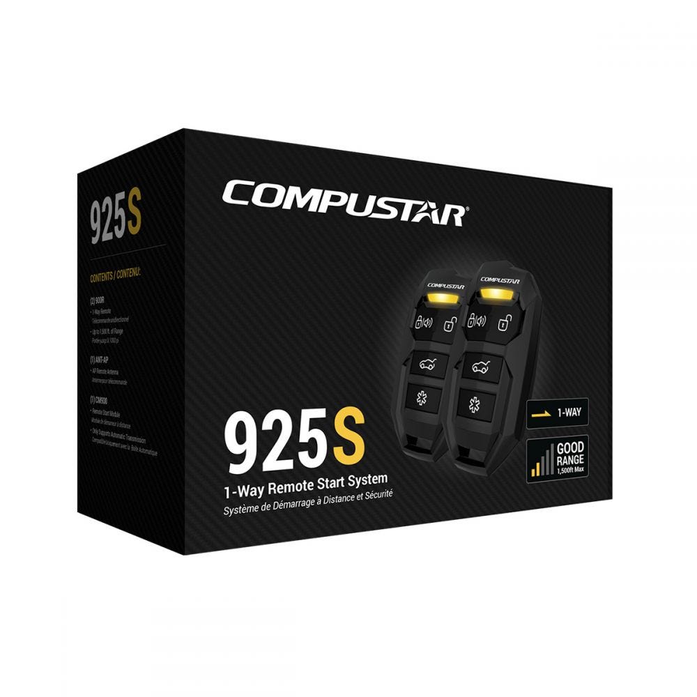 Picture of Compustar CS925S 1500 ft. Diesel Safe Keyless 4 Button 1 Way Remote Start
