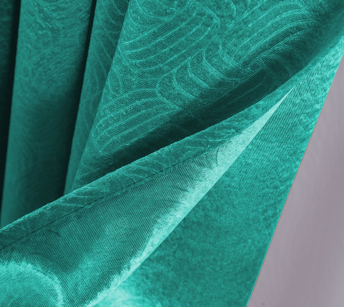 84 in. Nellie Embossed Blackout Grommet Panel, Teal