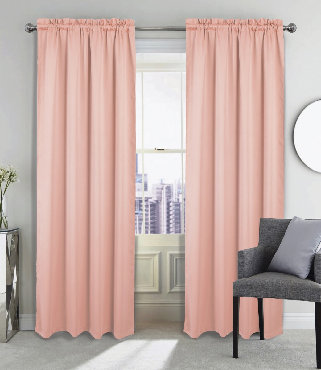 90 in. Twilight Blackout Rod Pocket Panel, Blush