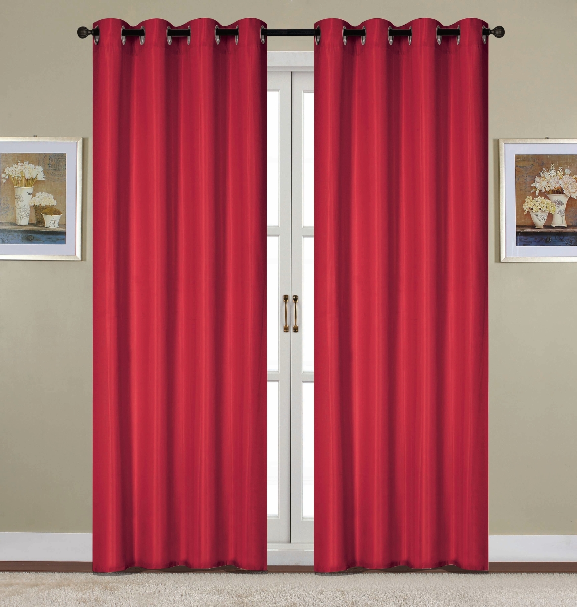 90 in. Red Kennedy Grommet Panel