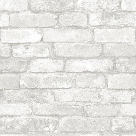 Stuccoed White Brick Peel & Stick Wallpaper