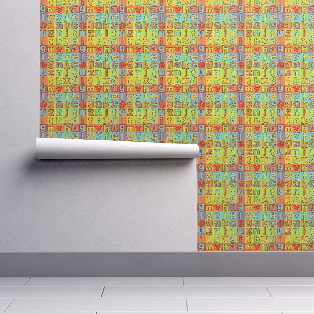 Picture of RoomMates RMK11274RL 20.5 in. x 16.5 ft. Alphabet Jumble Peel & Stick Wallpaper