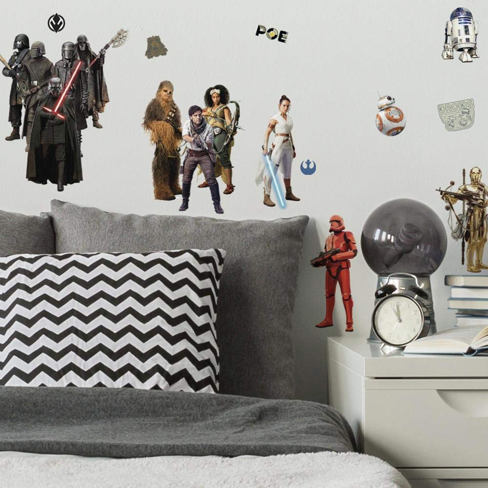 Picture of Roommates RMK4087SCS Star Wars Episode IX Peel & Stick Wall Decals - Gray&#44; Blue & Red