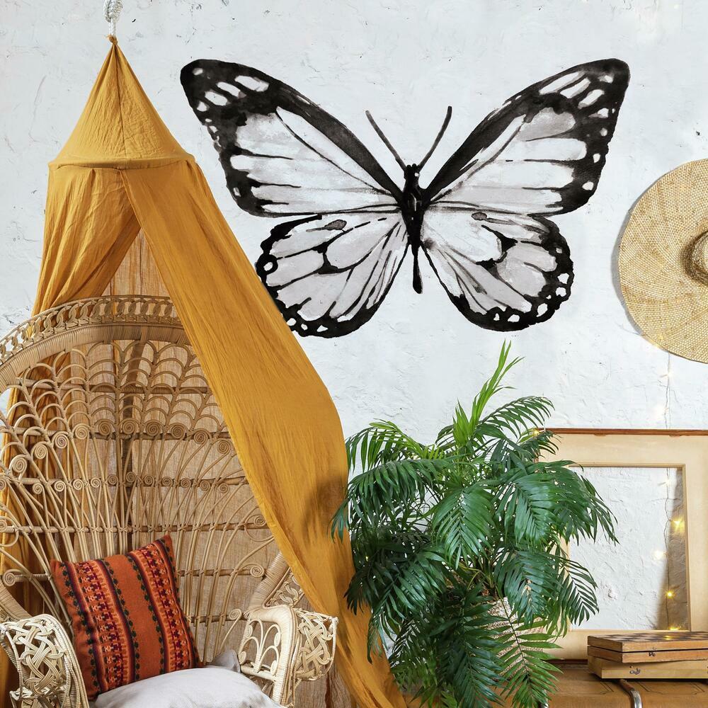 RMK4554TBM Watercolor Butterfly Peel & Stick Giant Wall Decals -  RoomMates