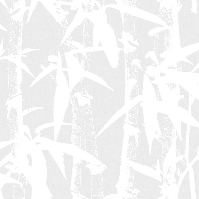 RMK12077WP Modern Bamboo Peel & Stick Wallpaper, Grey
