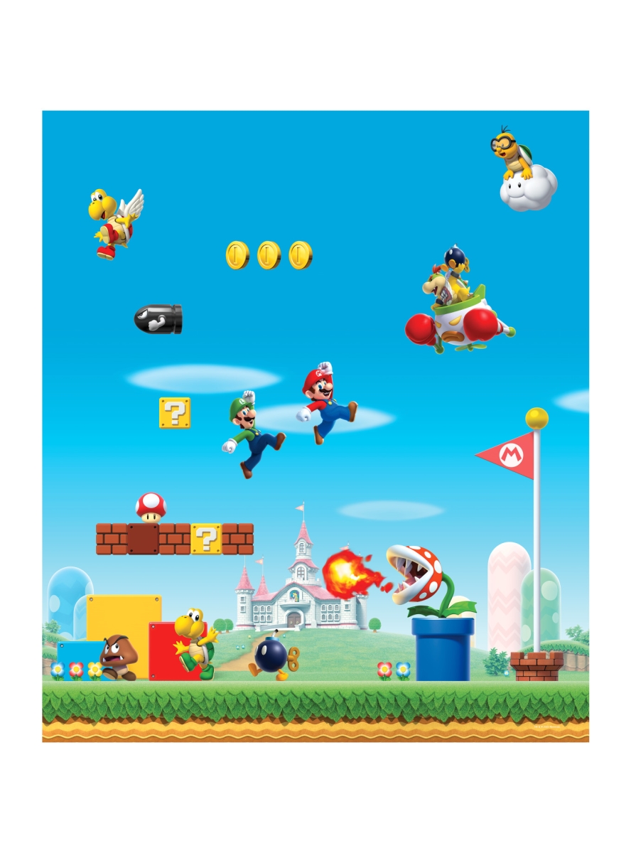 Picture of RoomMates TAP5286LG 60 x 52 in. Polyster Nintendo Super Mario Tapestry, Multi Color