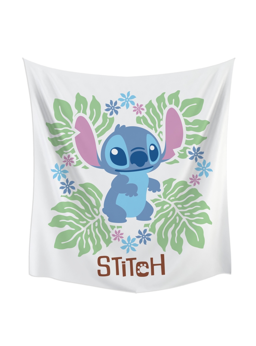 Picture of RoomMates TAP5289LG 60 x 52 in. Polyster Disney Stitch Tapestry&#44; Blue&#44; Pink & Green