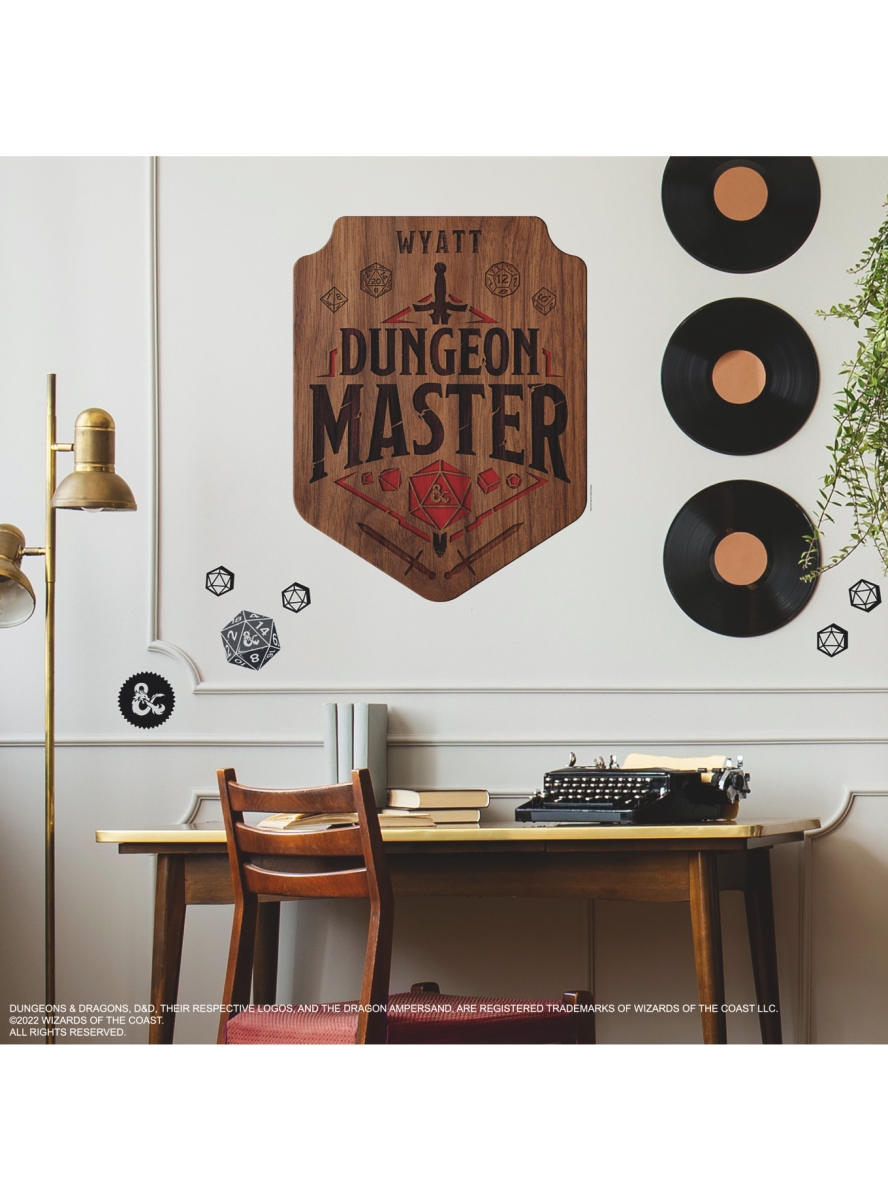 44 in. Dragons Dungeon Master Giant Peel & Stick Wall Decals with Alphabet, Multi Color