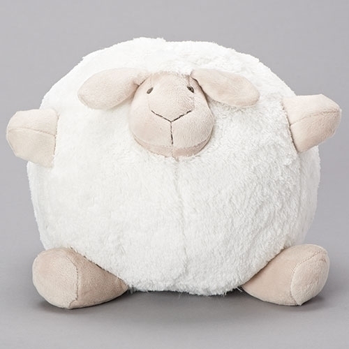 Picture of Roman 12391 10 in. White Sheep Plush with Brown Feet&#44; Pack of 2