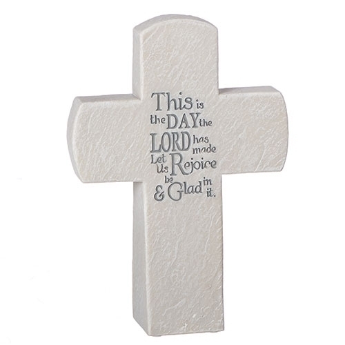 12202 6 in. This Is the Day Table Cross - Pack of 4