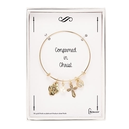 12779 2.25 in. Gold Confirmation Bracelet - Pack of 3