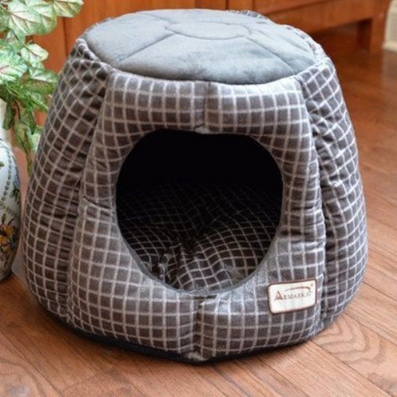 Picture of Aeromark C30HHG-SH Armarkat Cat Bed&#44; Grey & Silver Grey