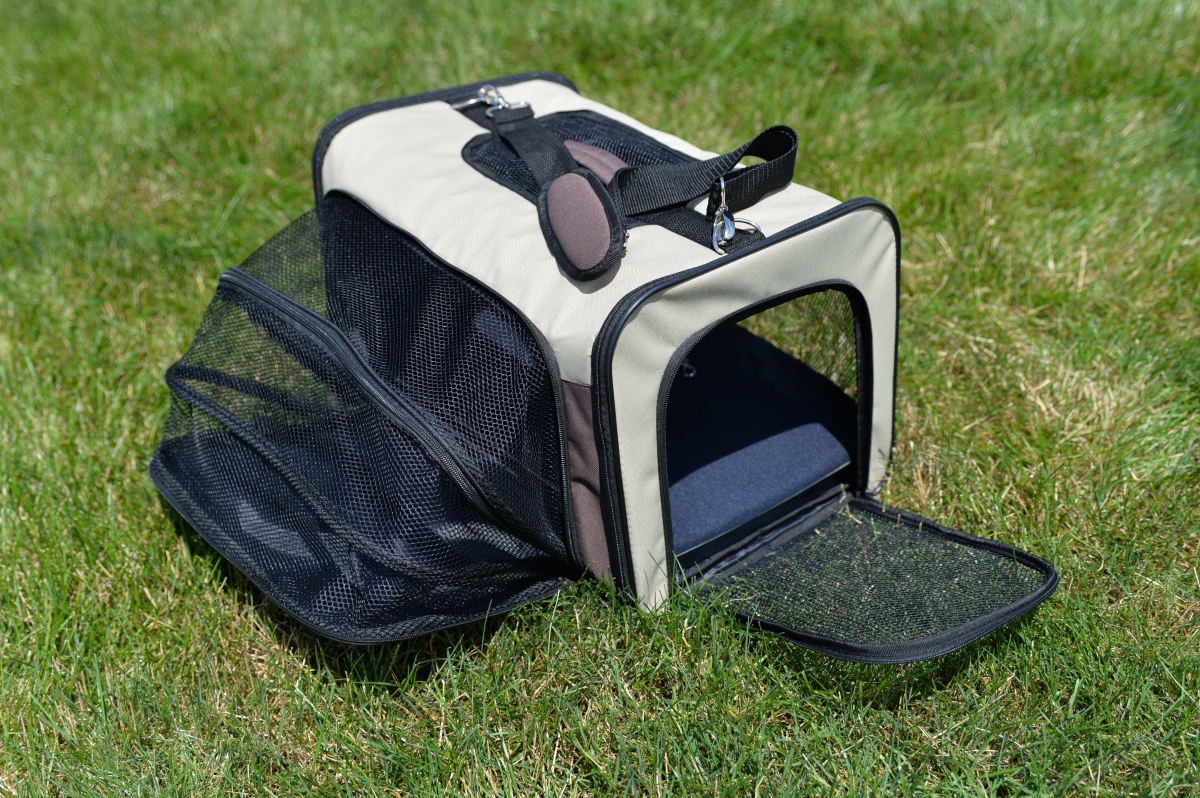Picture of Armarkat PC102R 4 Sides Expandable Cat Carrier with Fleece Pad for Cats&#44; Puppy & Small Dogs