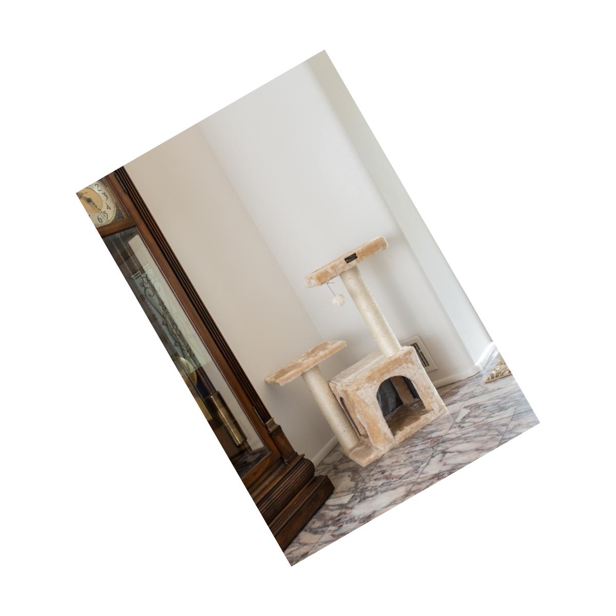 Picture of Armarkat Classic Real Wood Cat Tree A3207  32-Inch Beige