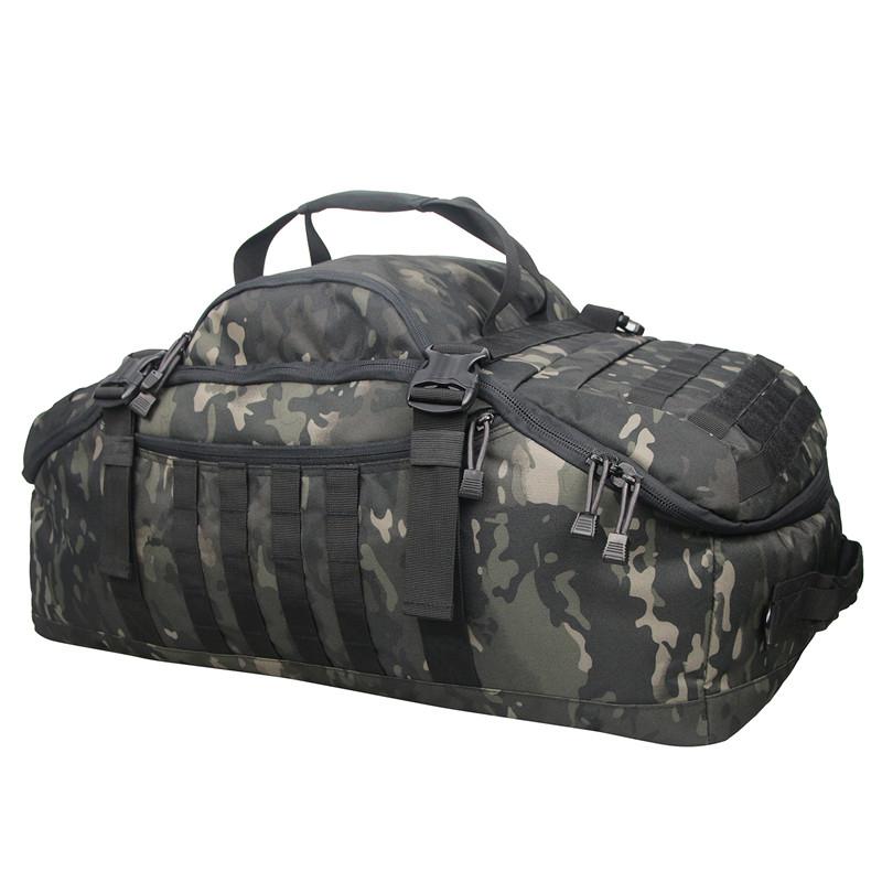 black multicam duffle bag
