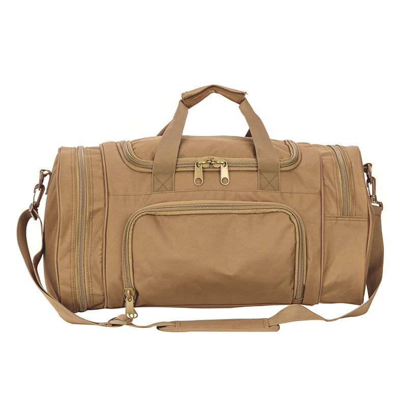 Picture of Armycamo LQ08032A-TAN Mens Gym Tactical Duffle Military Travel Work Out Bags&#44; Tan