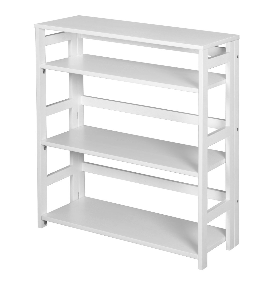 34 in. Flip Flop High Folding Bookcase, White
