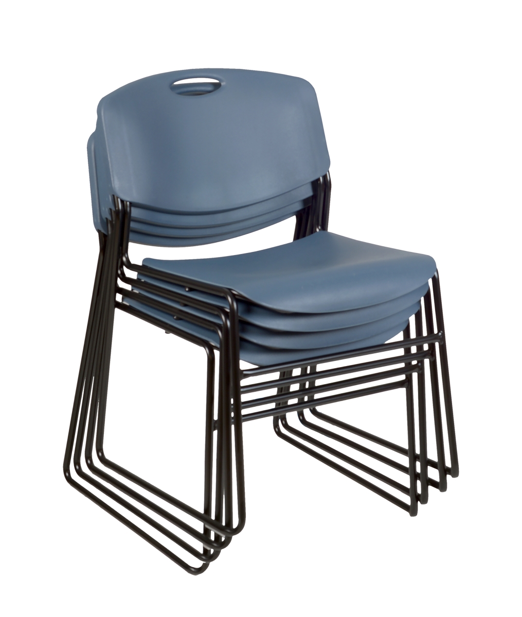 Picture of Regency 4400BE4PK Zeng Stack Chair&#44; Blue - Pack of 4