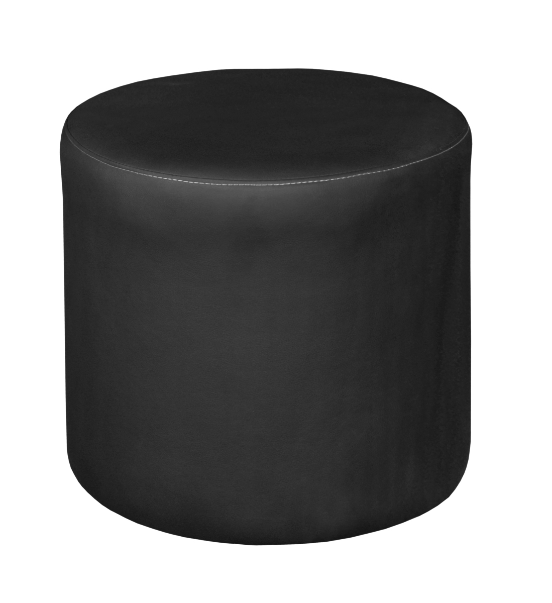 Logan Round Ottoman, Black