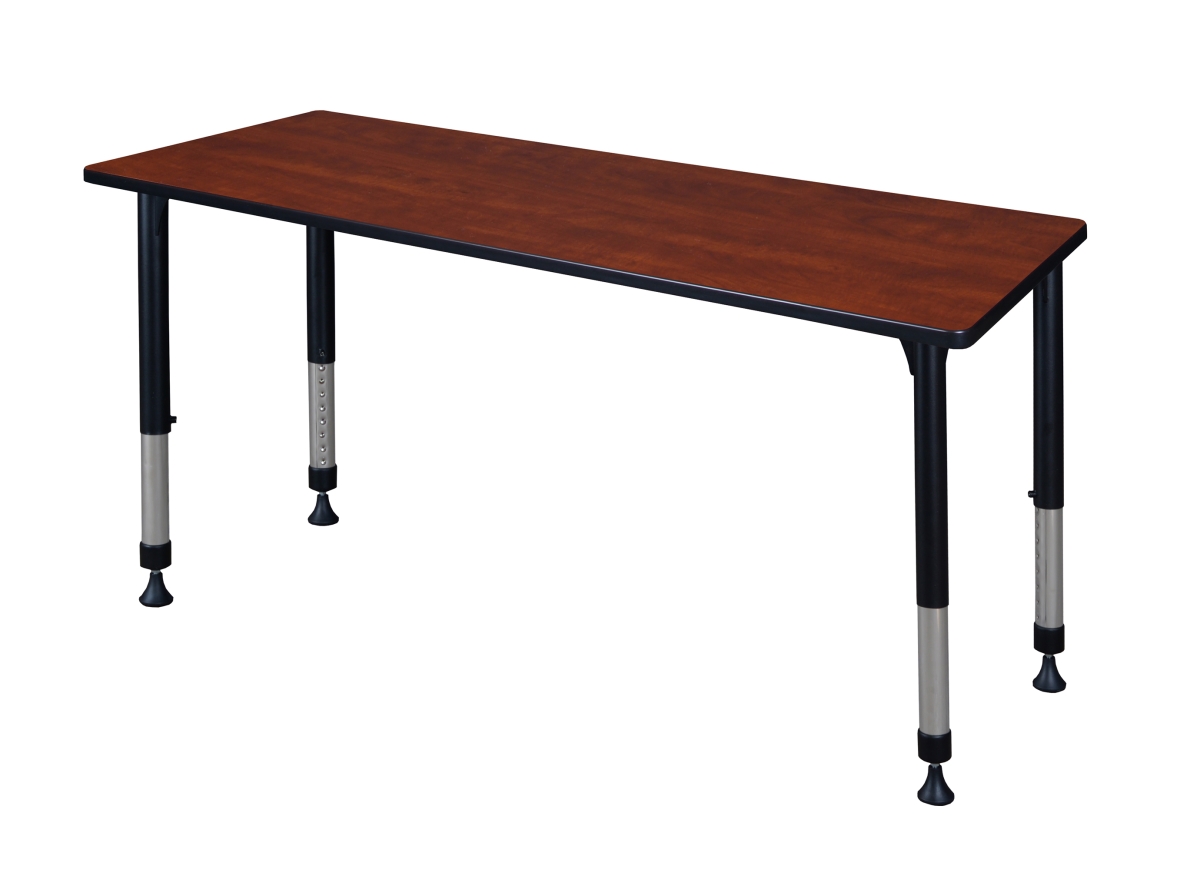 Rectangle Tables > Height Adjustable > Rectangular Classroom Tables, 60 W, 24 L, 23-34 H, Cherry