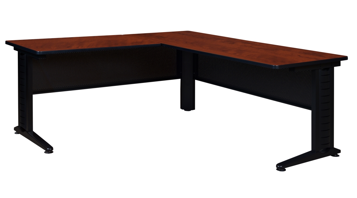 66 in. Fusion L-Desk Shell with 42 in. Return, Cherry