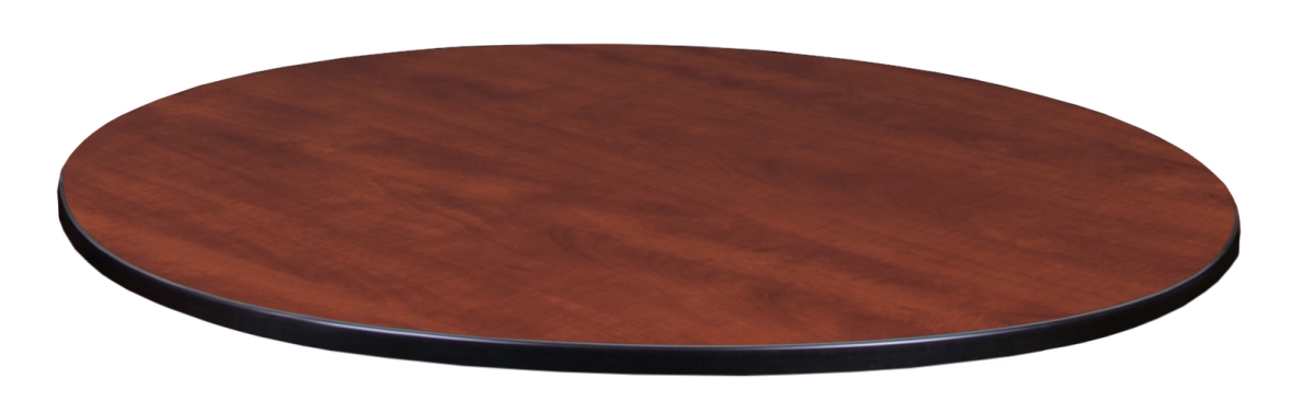 30 in. Round Slim Table Top, Cherry & Maple