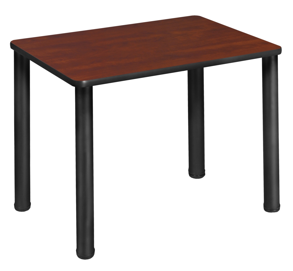 18.5 x 26 in. Rectangle Desk, Cherry & Black