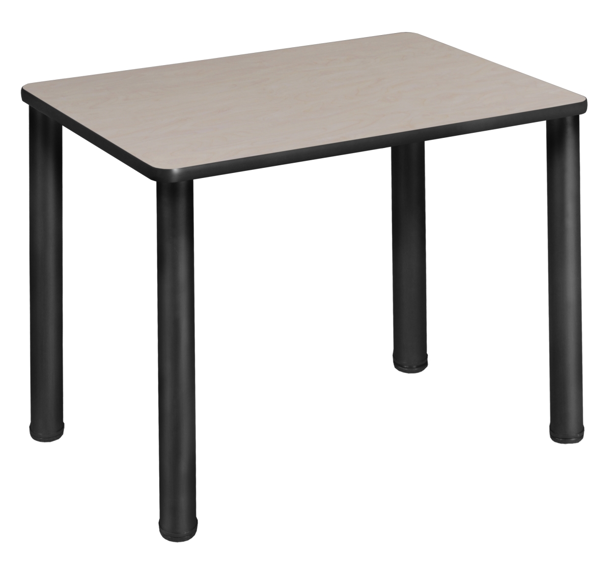 18.5 x 26 in. Rectangle Desk, Maple & Black