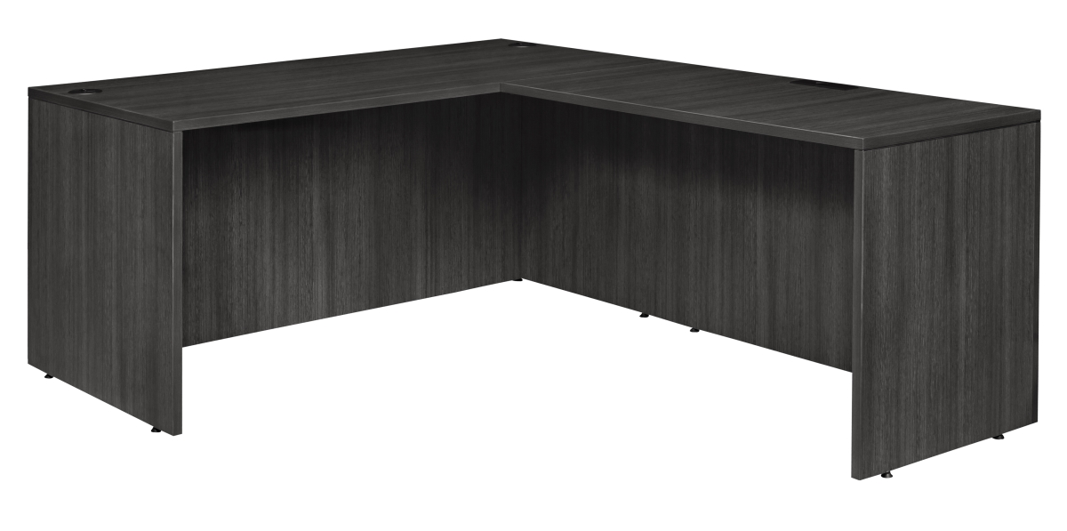 Legacy 60 in. L-Desk Shell with 47 in. Return Shell, Ash Grey