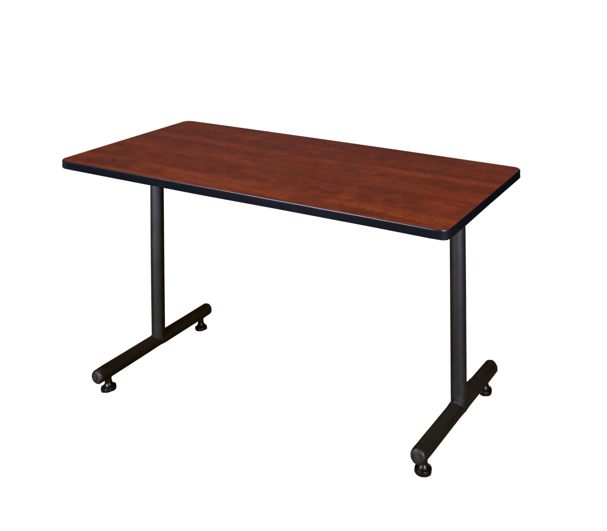 Rectangle Training Table, 42" W, 29" H, Laminate Top, Cherry