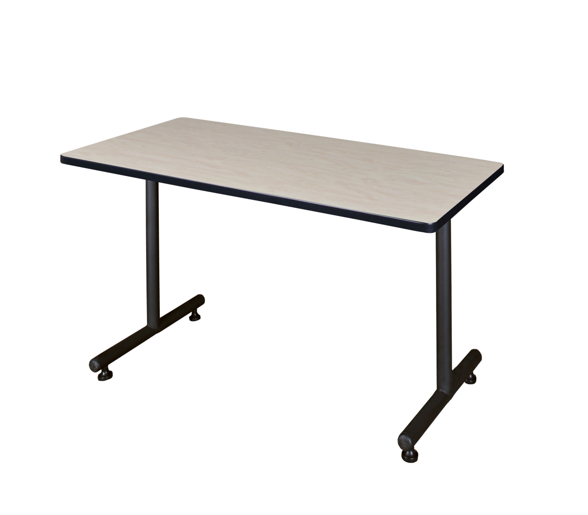 Rectangle Training Table, 42" W, 29" H, Laminate Top, Maple