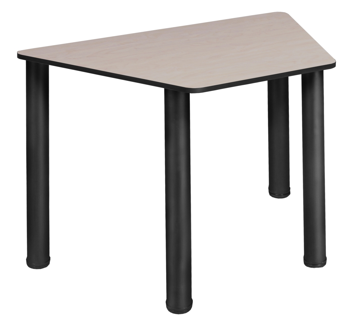 TSD36231918PLBPBK 36 x 23 x 19 in. Trapezoid Desk, Maple & Black