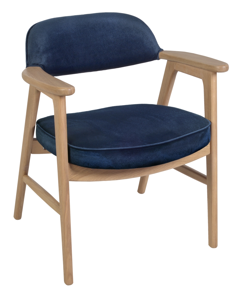 Picture of Regency 9476NTNV 476 in. Side Chair&#44; Natural & Navy Blue
