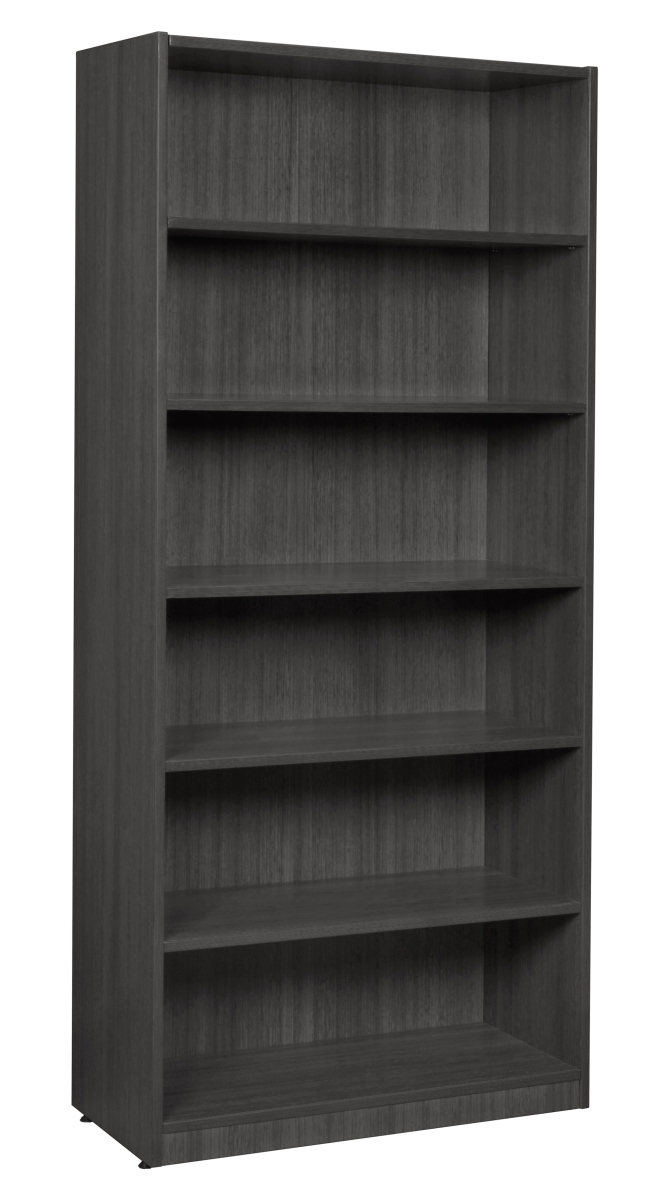 LBC7132AG 71 in. Legacy High Bookcase, Ash Grey