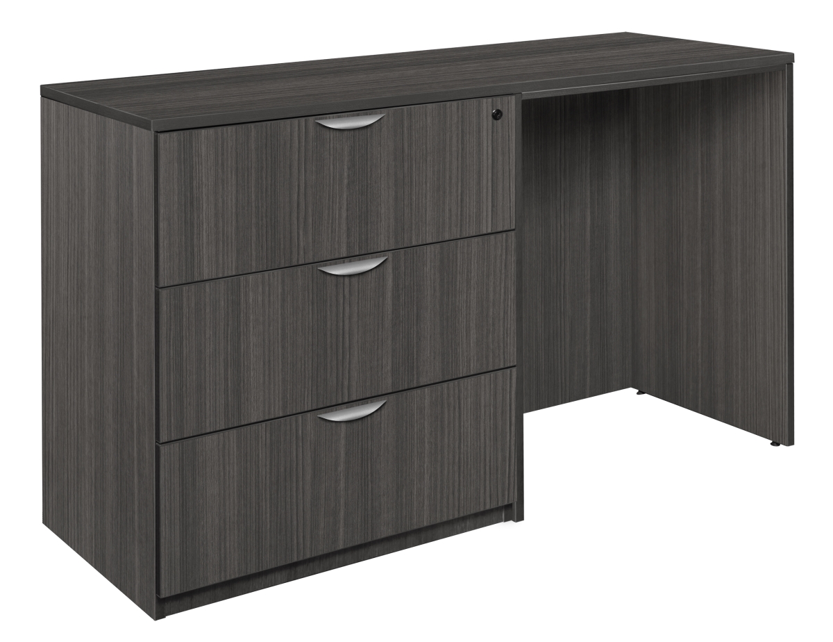 LSLFSD7223AG Legacy Stand Up Side to Lateral File & Desk, Ash Grey