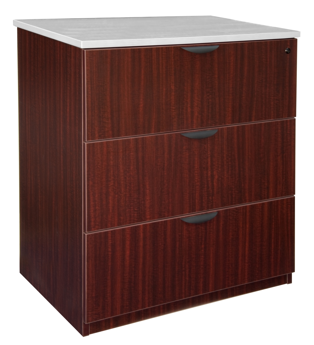 Legacy Stand Up Lateral File without Top, Mahogany