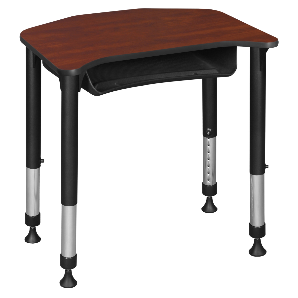 FSDBX2624CH Ferris 26 x 24 in. Height Adjustable Student Desk with Book Storage, Cherry