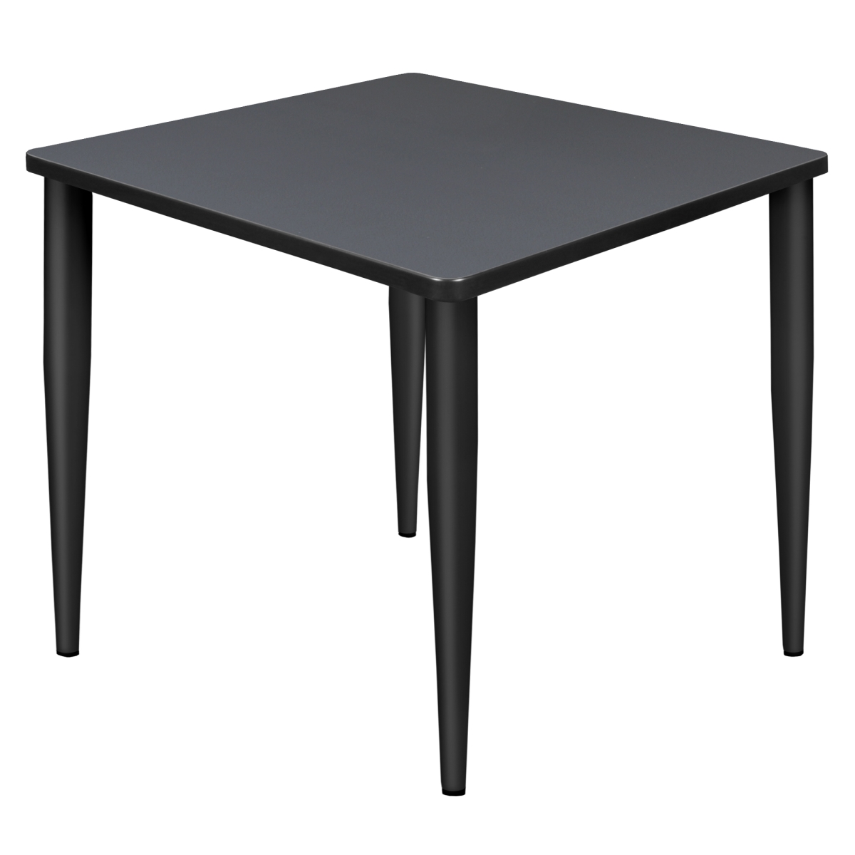 30 in. Kahlo Square Tapered Leg Table, Grey & Black