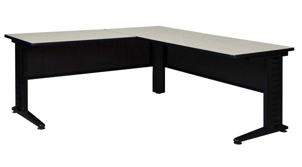 Fusion 72 in. L-Desk Shell with 48 in. Return- Maple
