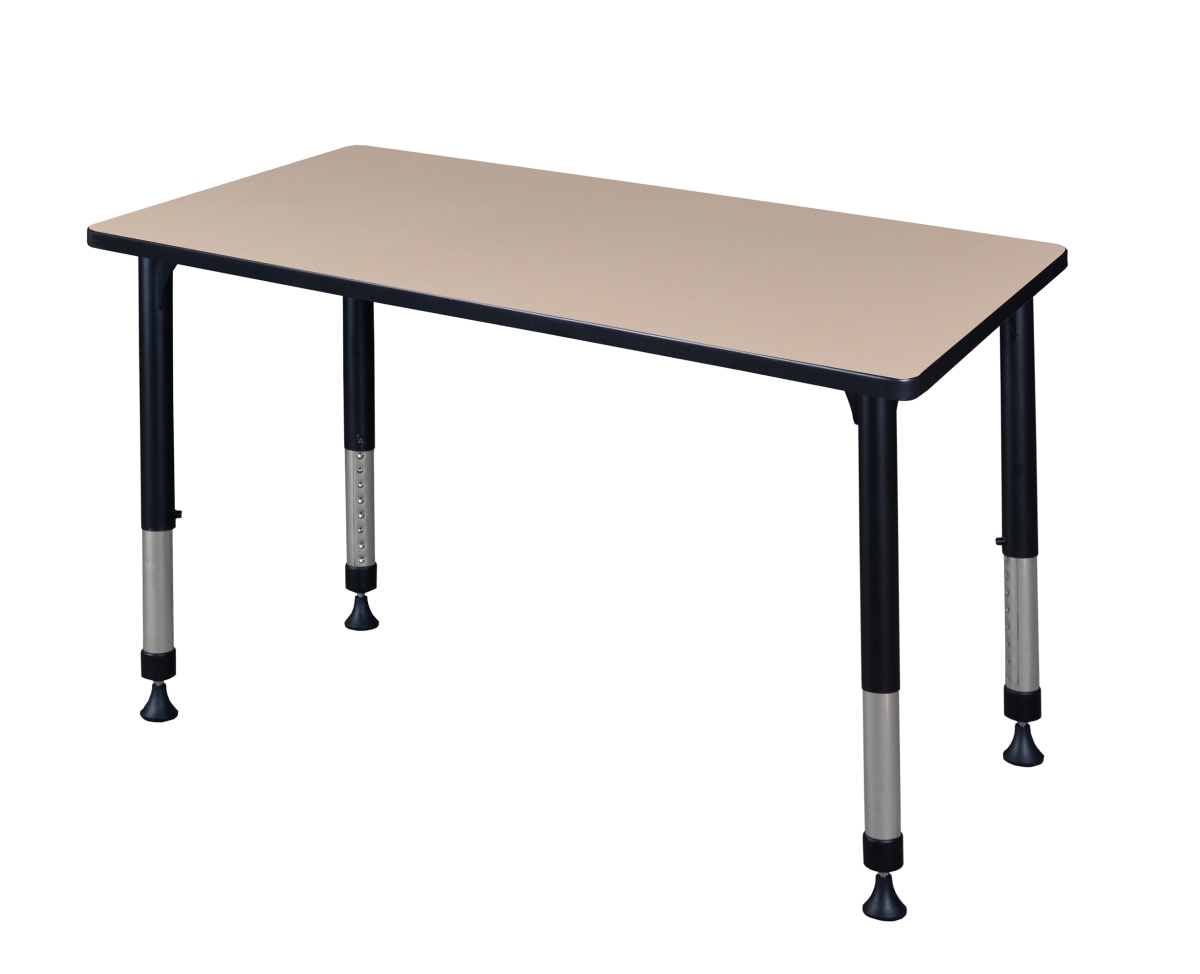 Picture of Regency MT4230BEAPBK 42 x 30 in. Height Kee Adjustable Classroom Table&#44; Beige