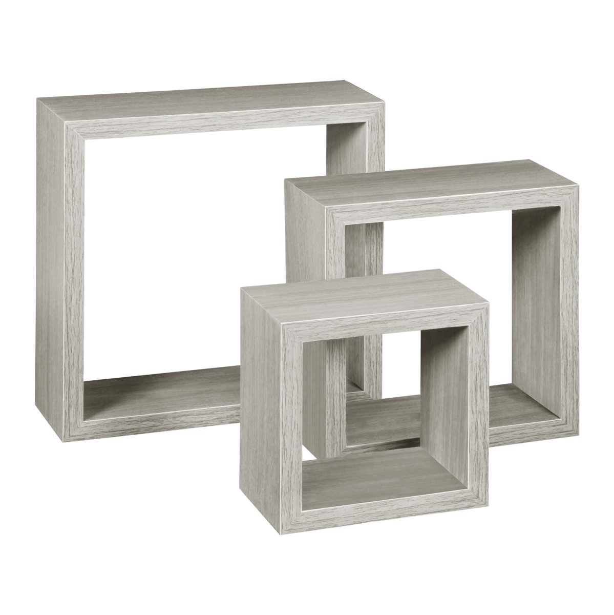 Soho Wall Shelf Set, Weathered Grey - 3 Piece -  Niche, NI800122